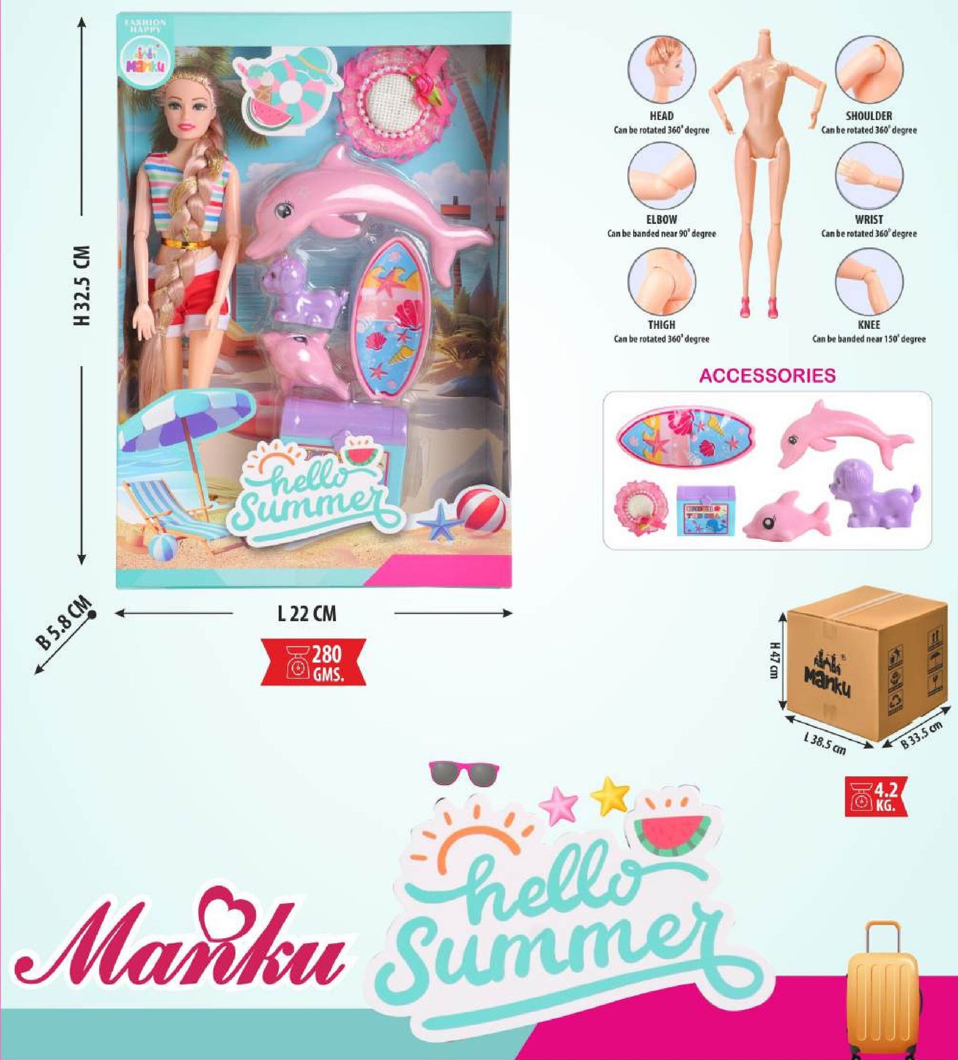MANKU MT-9011 BEACH DOLL