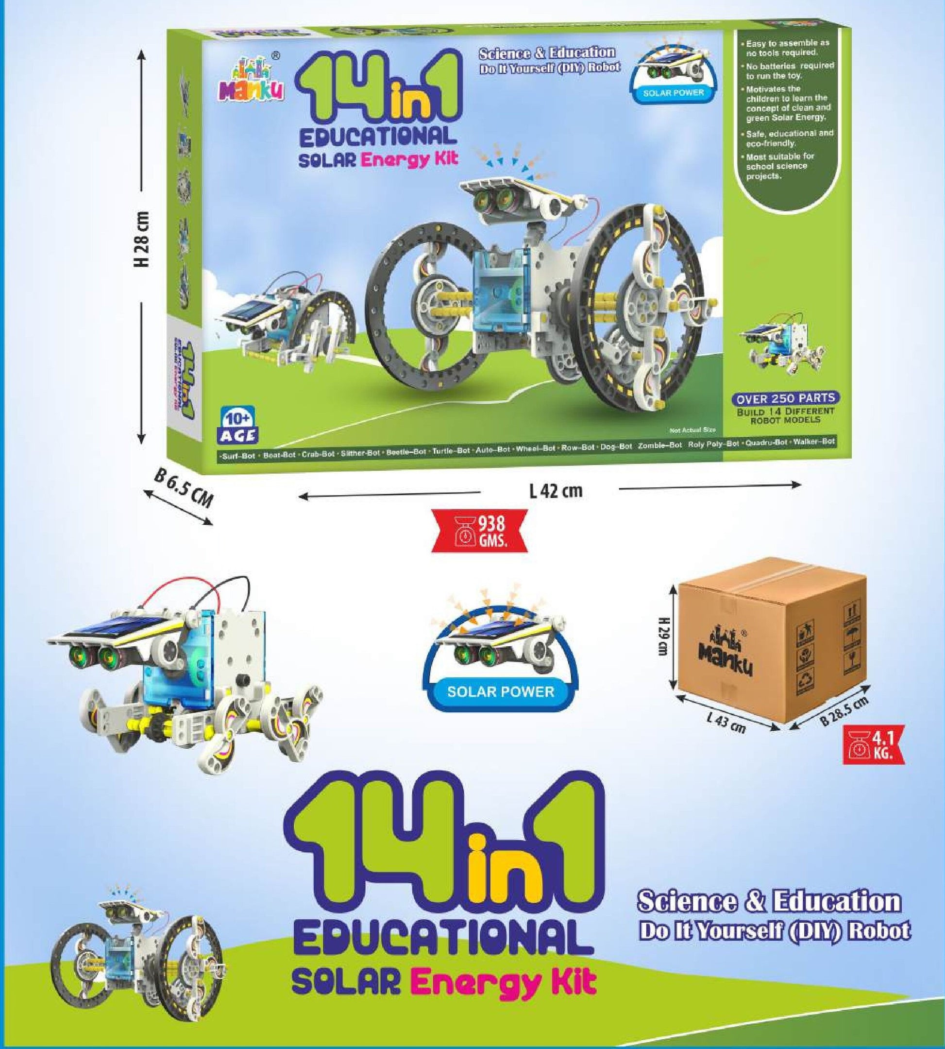 MANKU 14 IN 1 EDUCATIONAL KIT