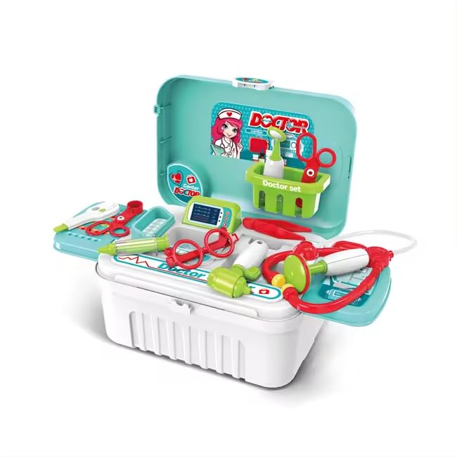 2 In 1 Doctor Nurse Medical Box With Suitcase