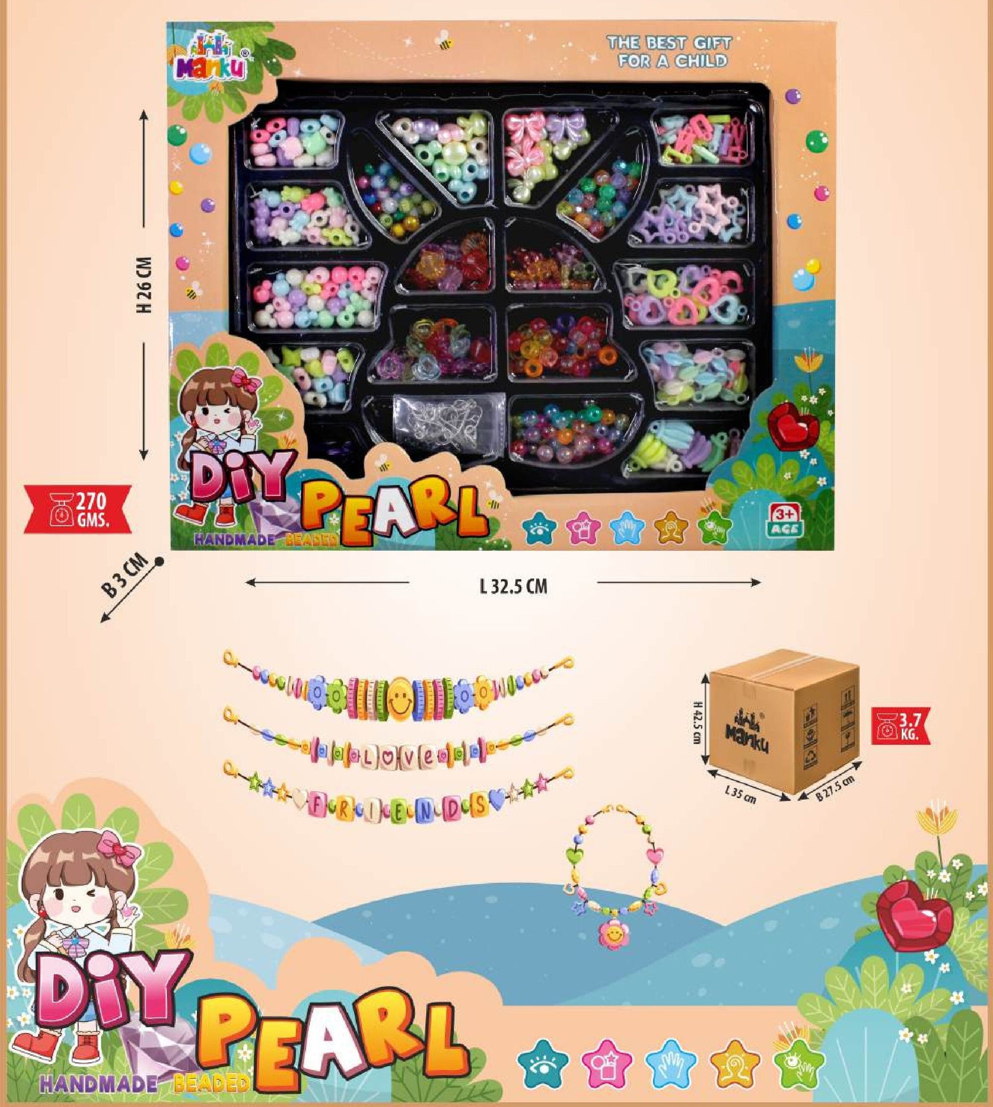 MANKU JW -003 DIYA PEARL SERIES