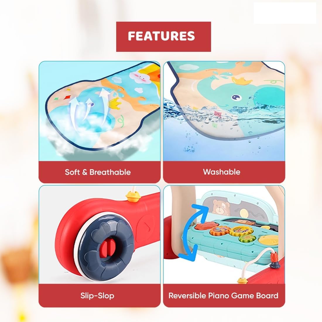 2 in 1 Musical Baby Play Gym