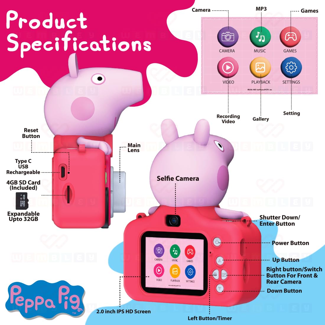 Peppa Pig Kids Digital Camera