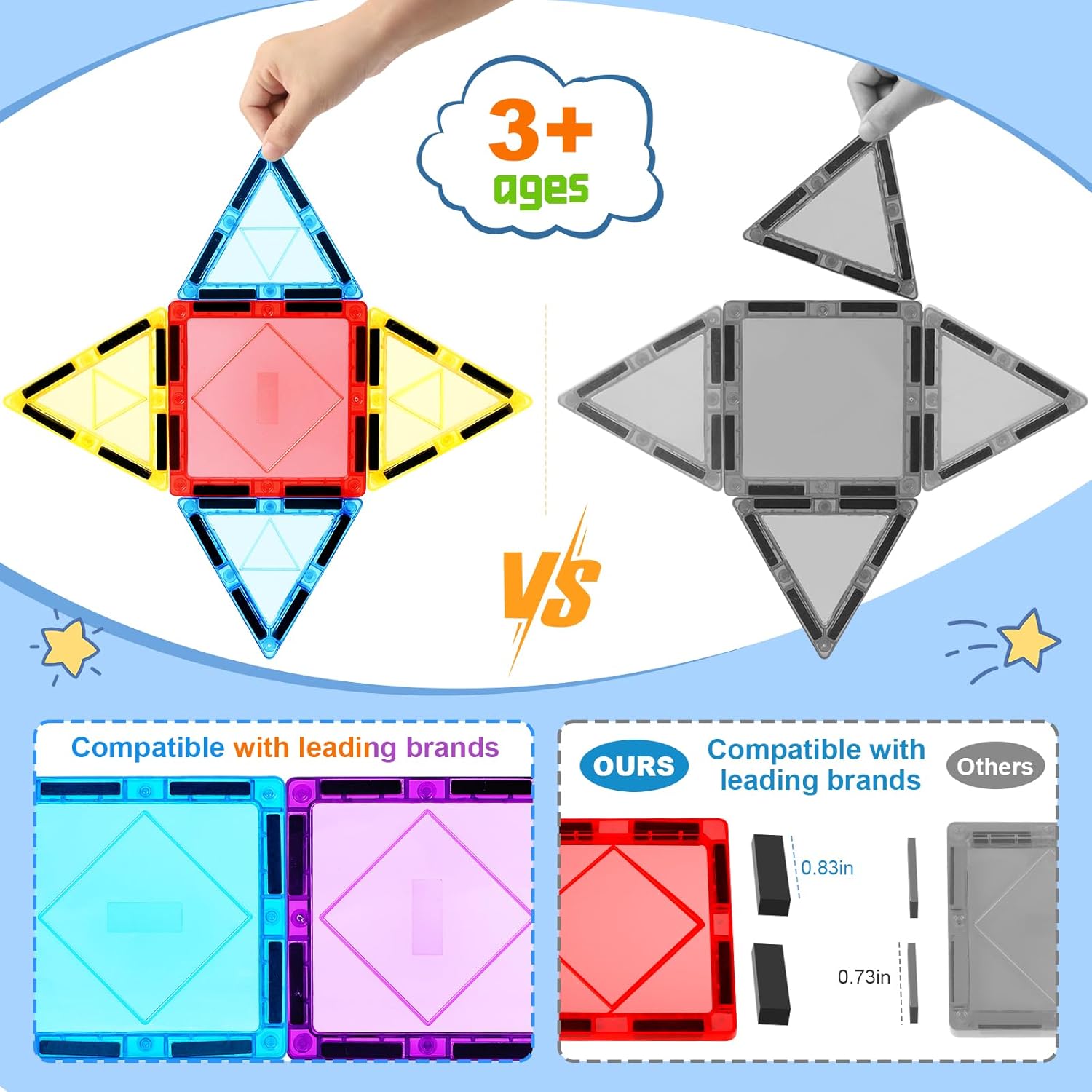 Magnetic Tiles Building Blocks(28 pcs)