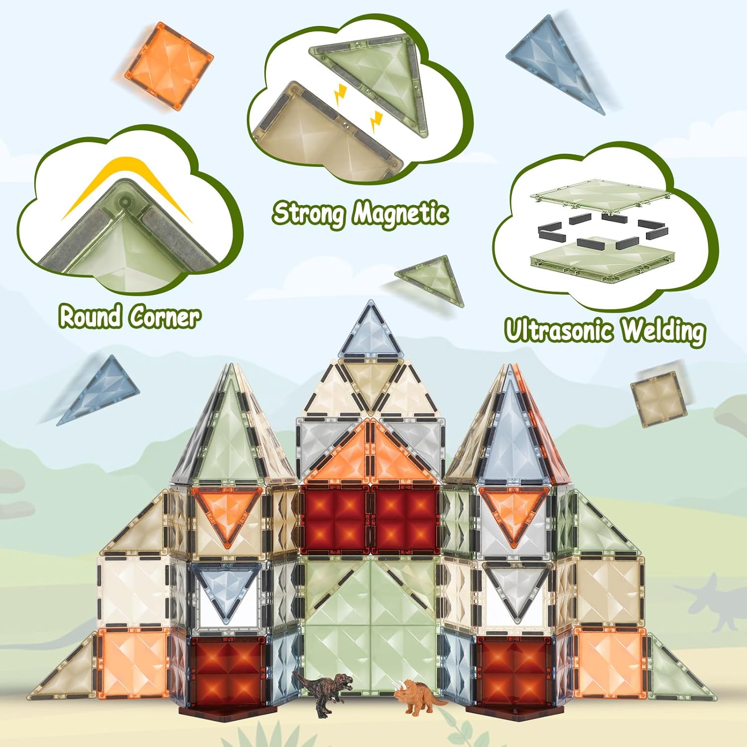 Magnetic Tiles Building Blocks(28 pcs)