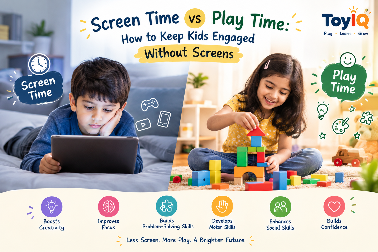 Screen Time vs Play Time: How to Keep Kids Engaged Without Screens