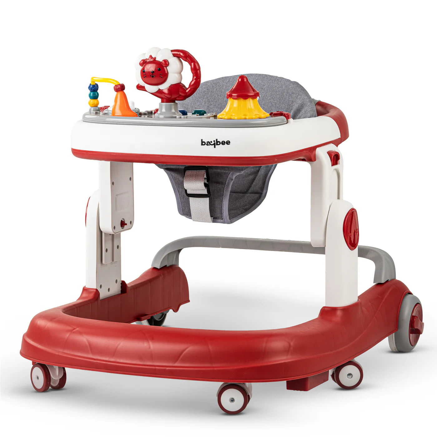 Astro Walker With 3 Adjustable Height and Musical Toy (RED)