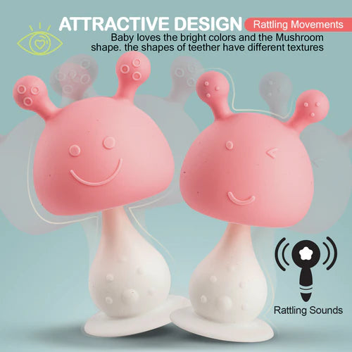 2 in 1 Silicone Teether for Baby_Babies