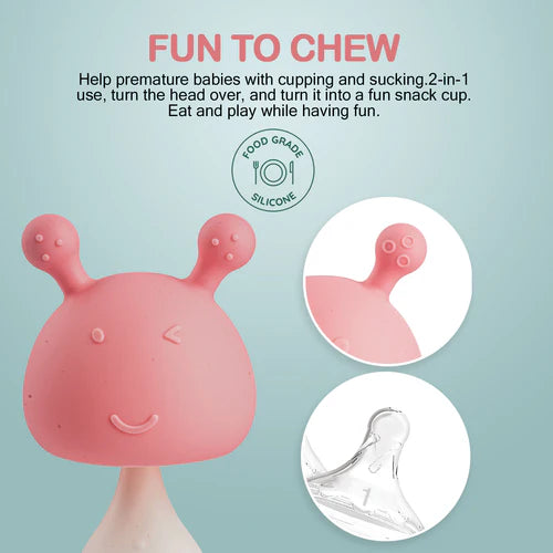 2 in 1 Silicone Teether for Baby_Babies