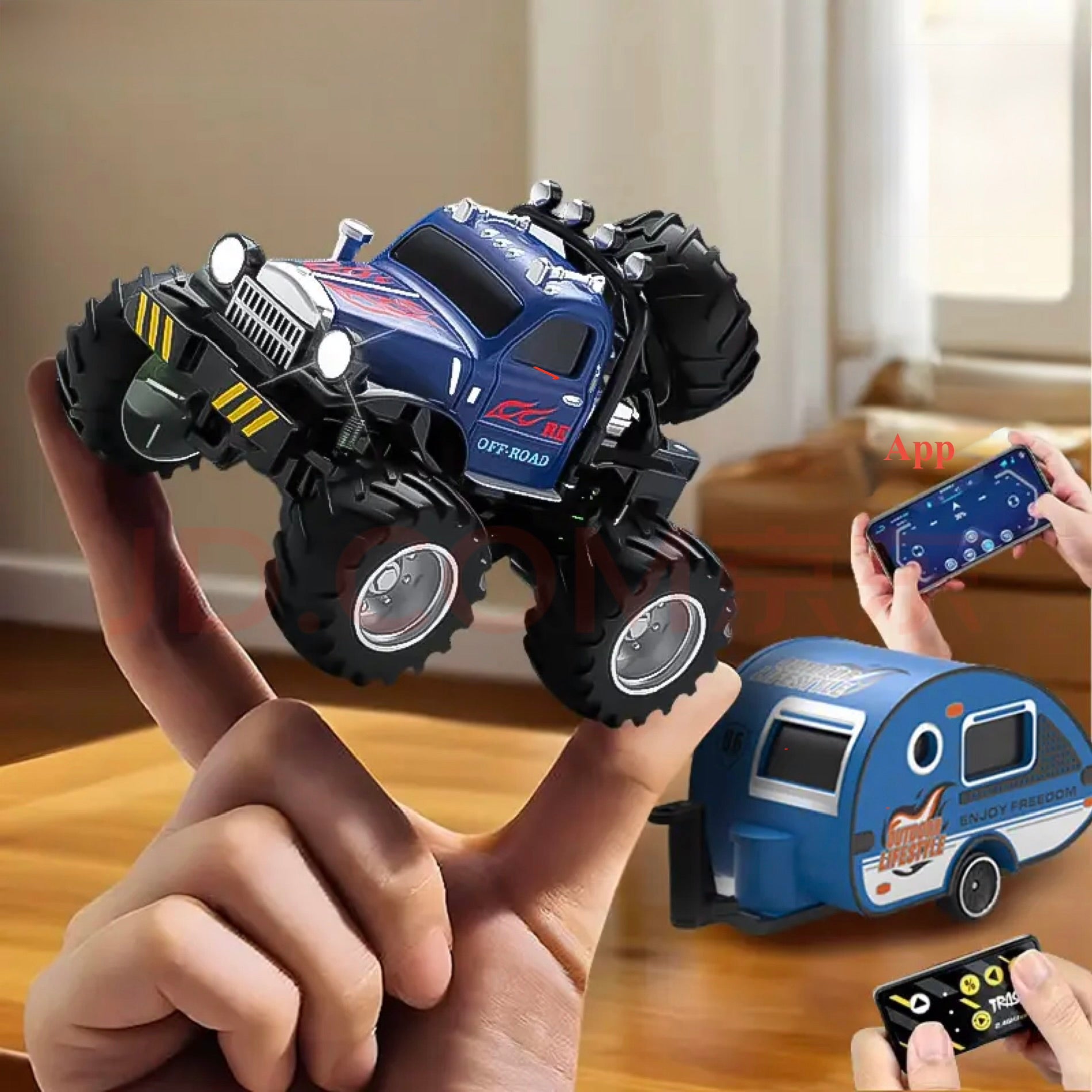 1:64 RC Truck With Remote and Mobile App