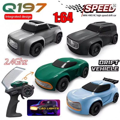 1:64 RC Drift Car – 2.4GHz 4WD Mini GTR Racing Car