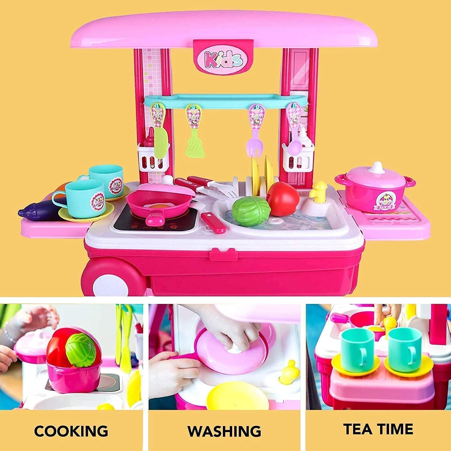 Kitchen Set 2 in 1 Trolley