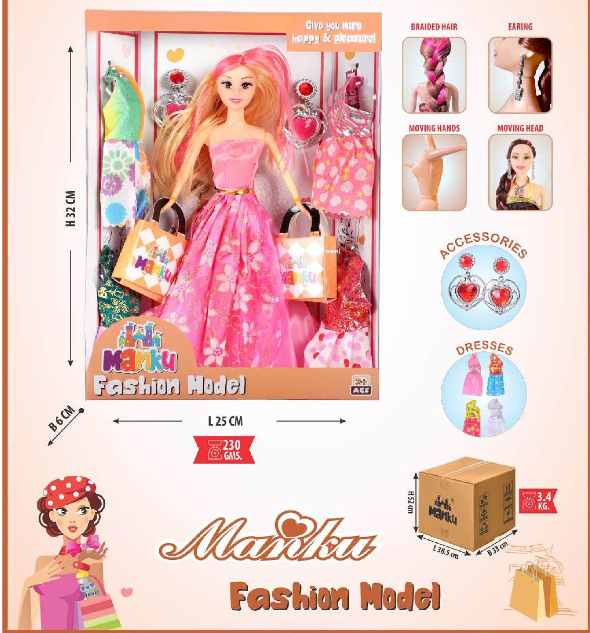 MANKUMT-1004 BOX DOLL