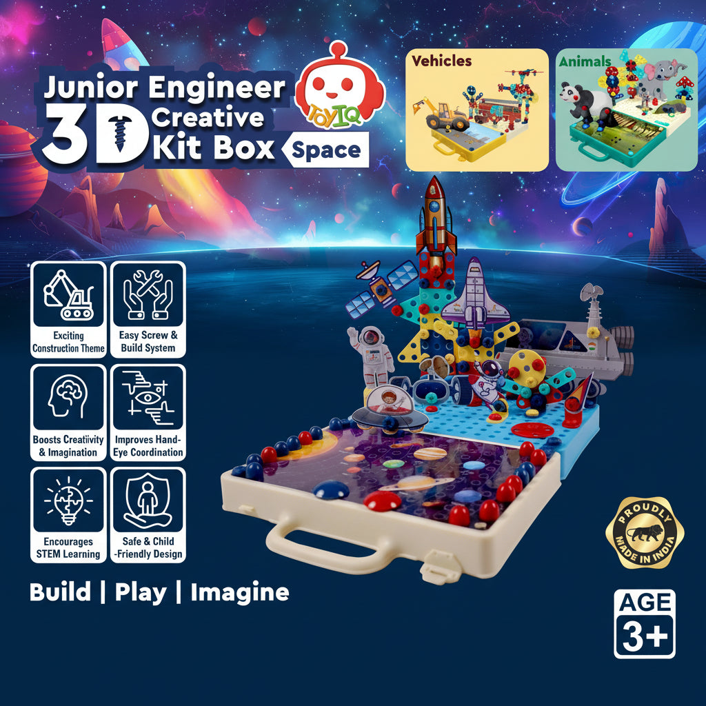 Junior Engineer 3D Creative Animals Kit (Space Theme)