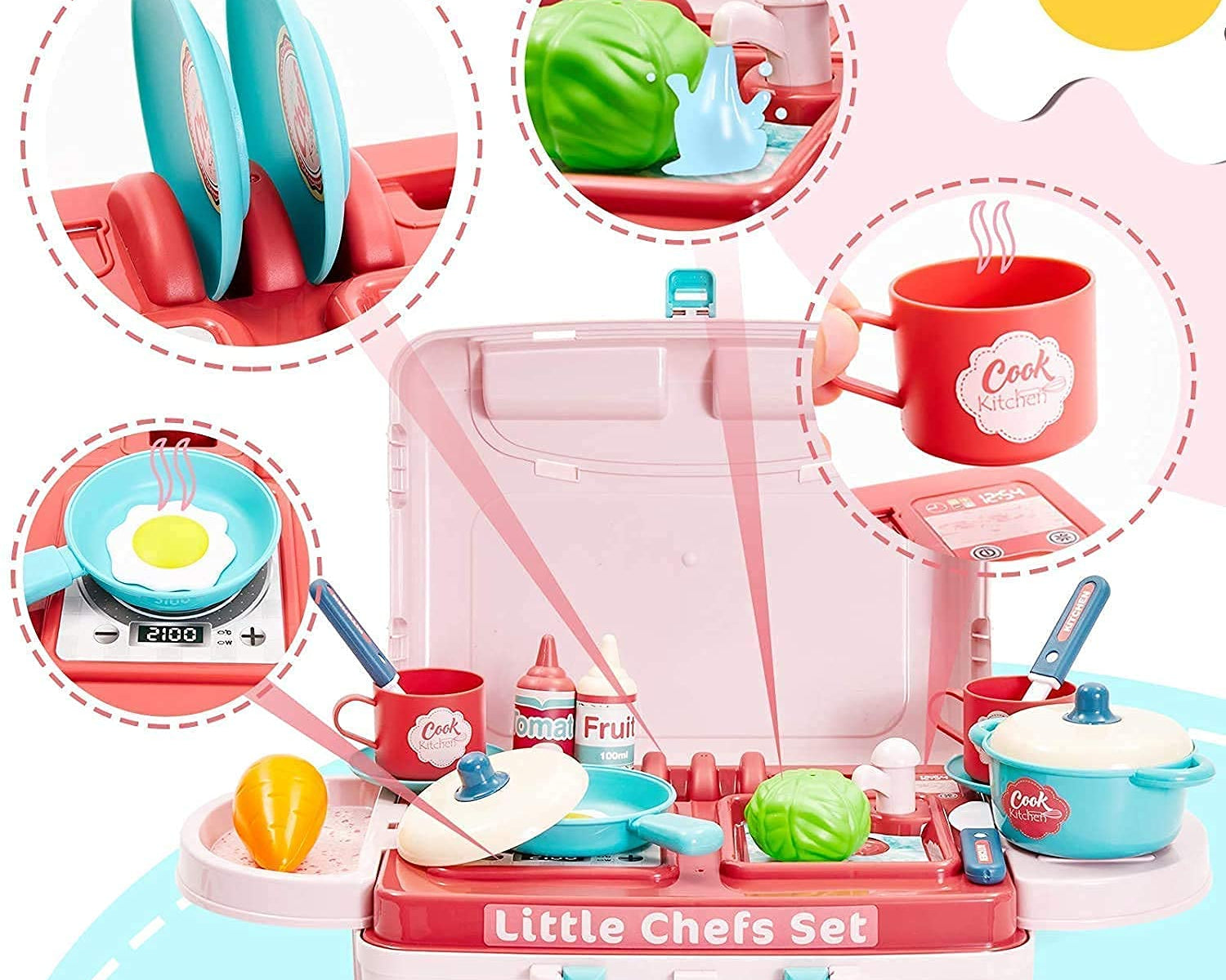 3 in 1 Kitchen Suitcase for Kids