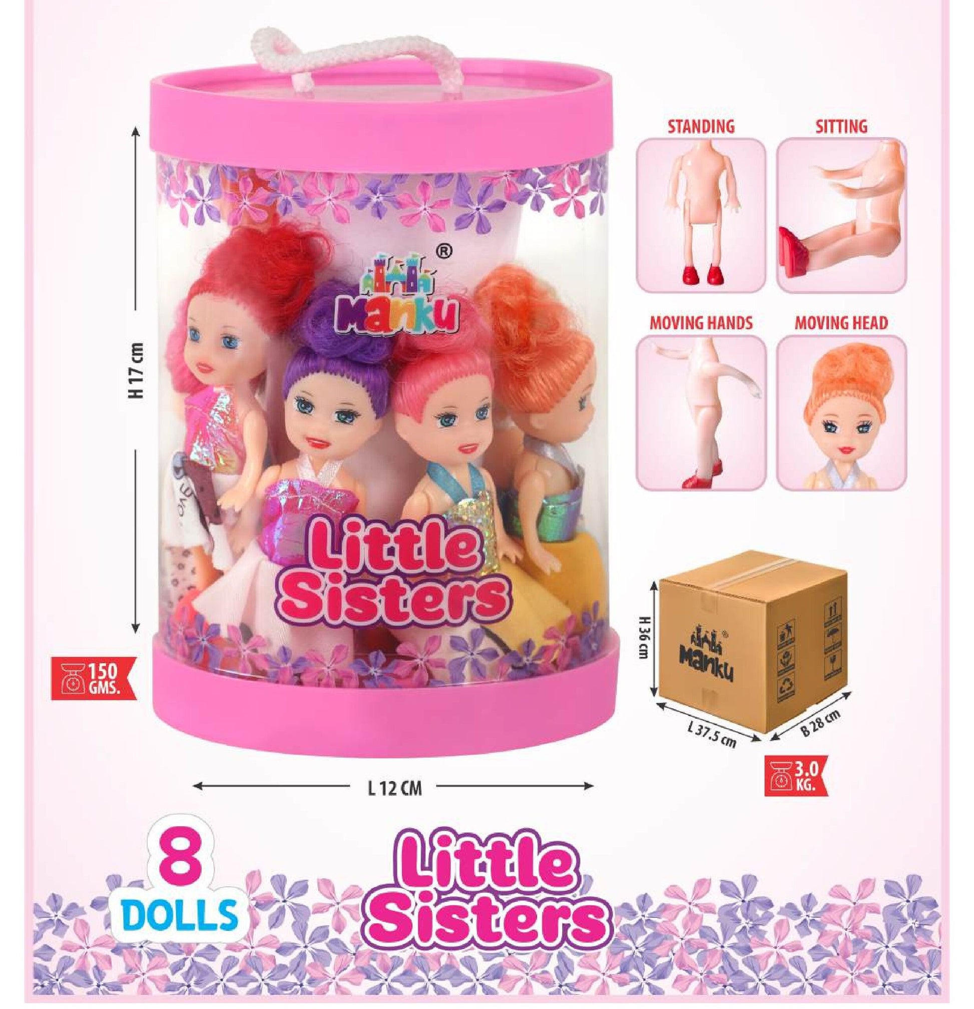 MANKU  LITTLE SISTERS ROUND 8 PC