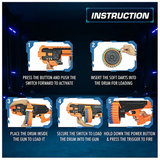 Electric high Capacity Long Range Big Dart Guns