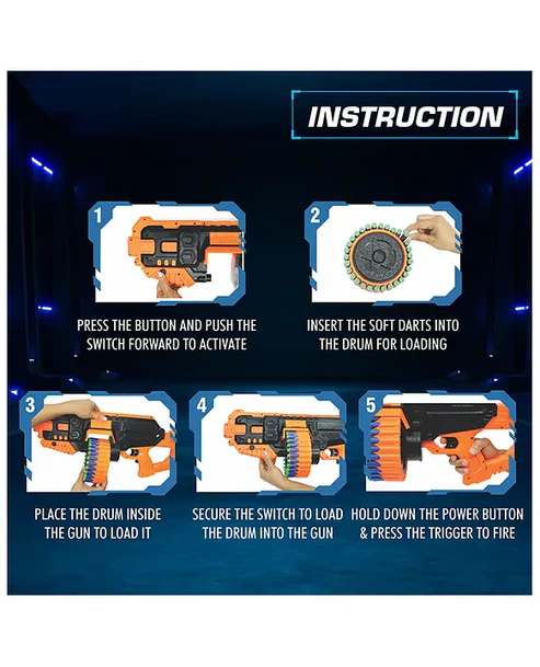 Electric high Capacity Long Range Big Dart Guns