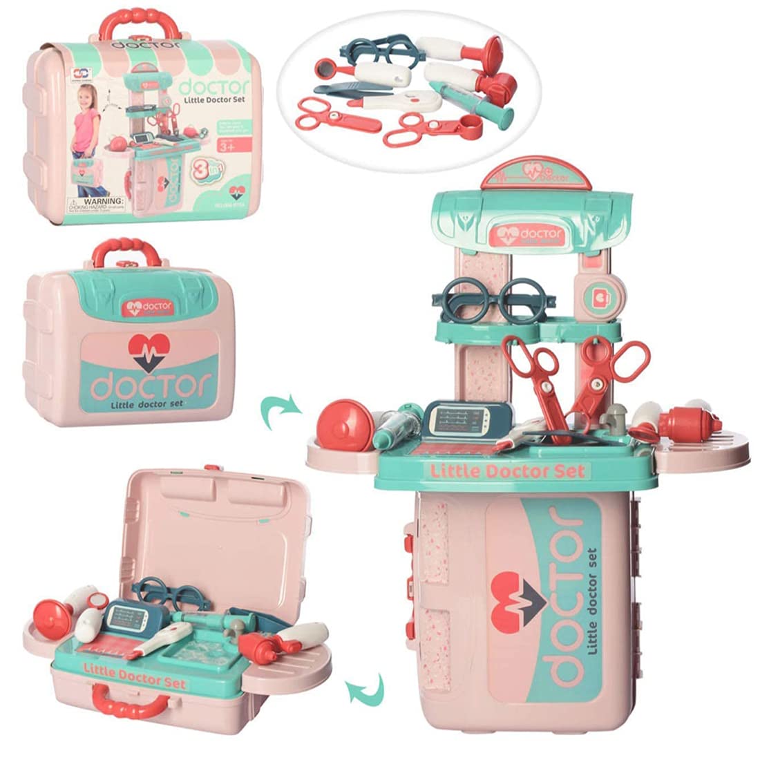 Doctor play set with briefcase