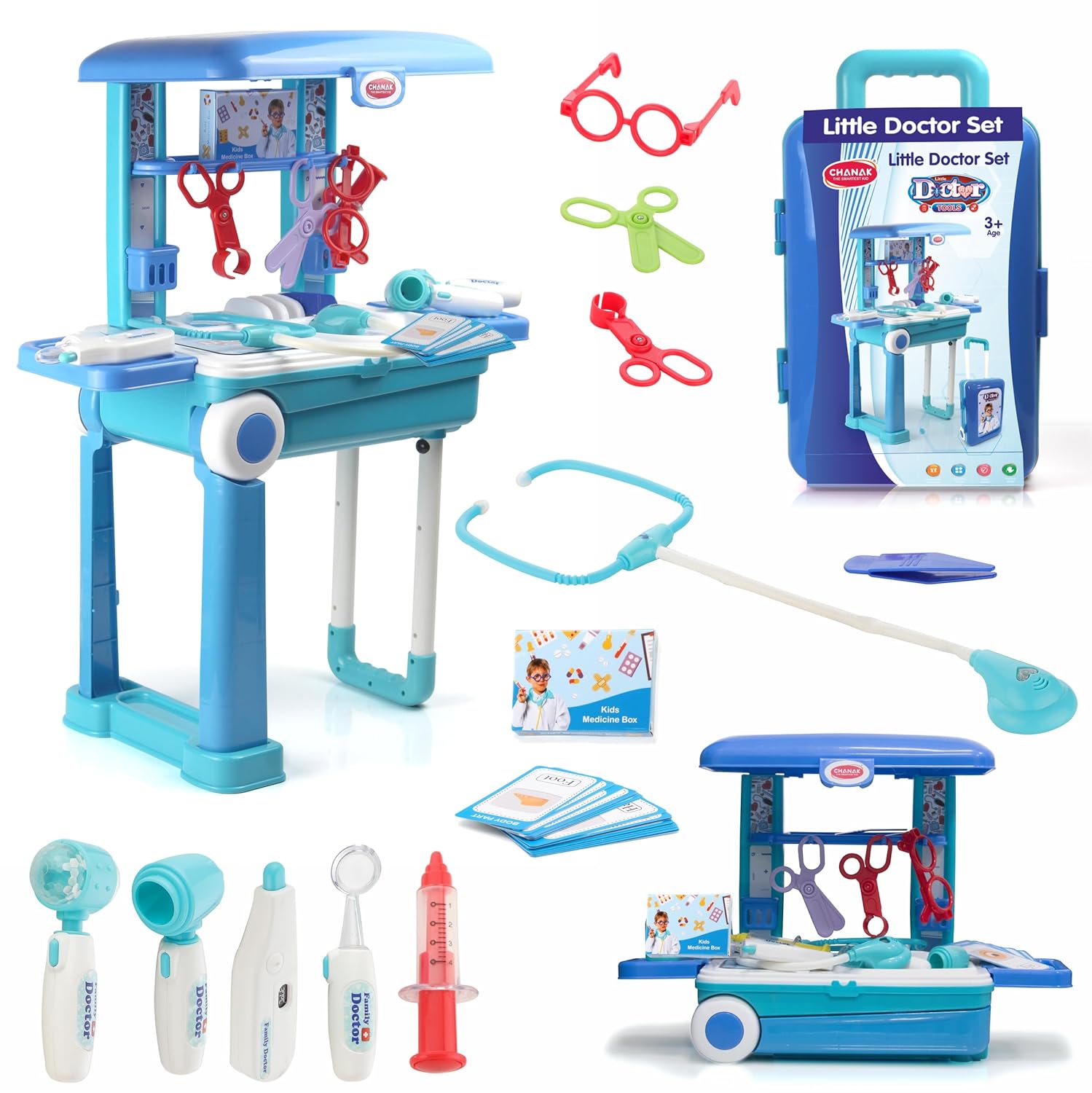 Premium Doctor Set With Pull & Push Trolley