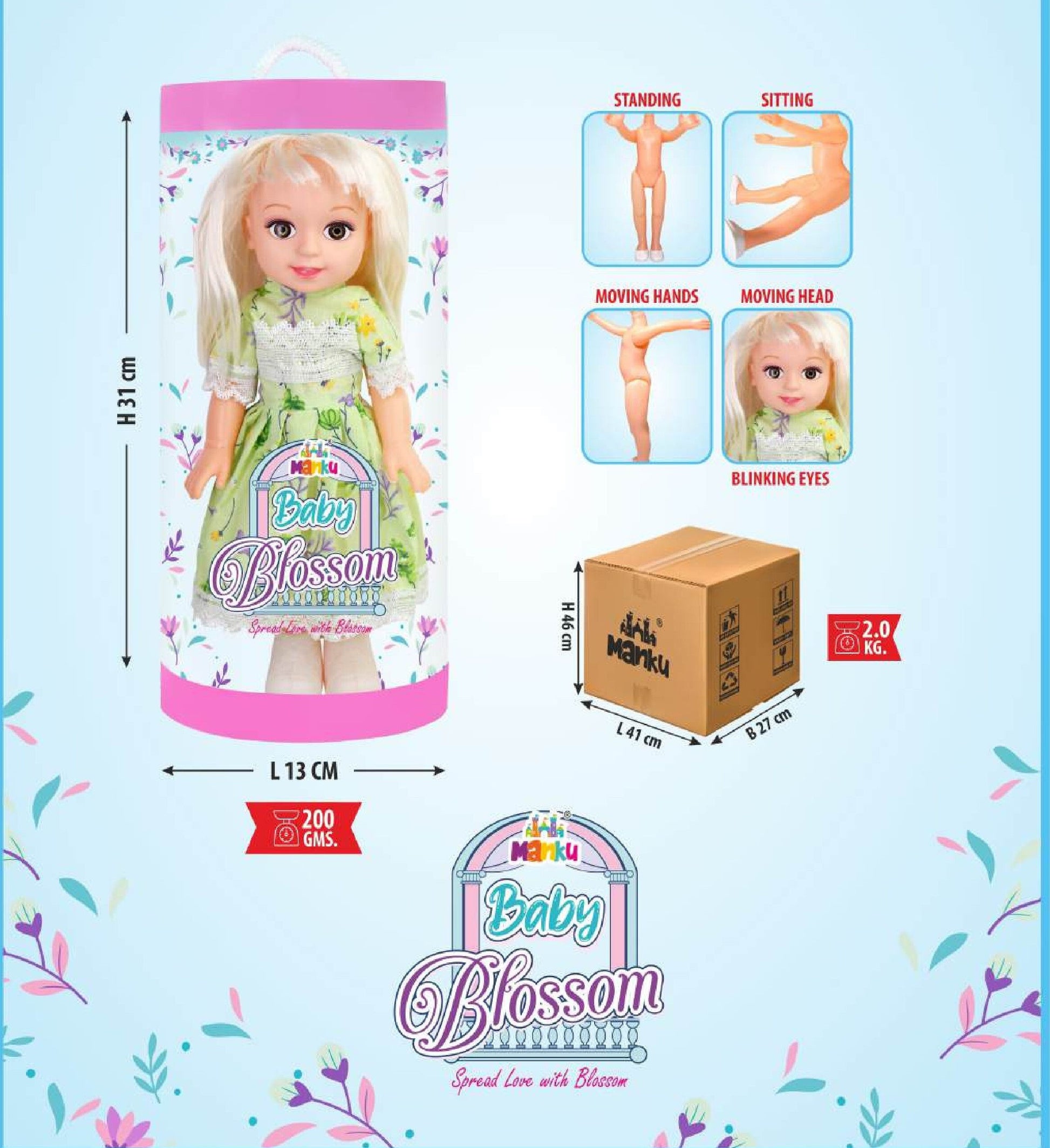 MANKU BABY BLOSSOM DOLL