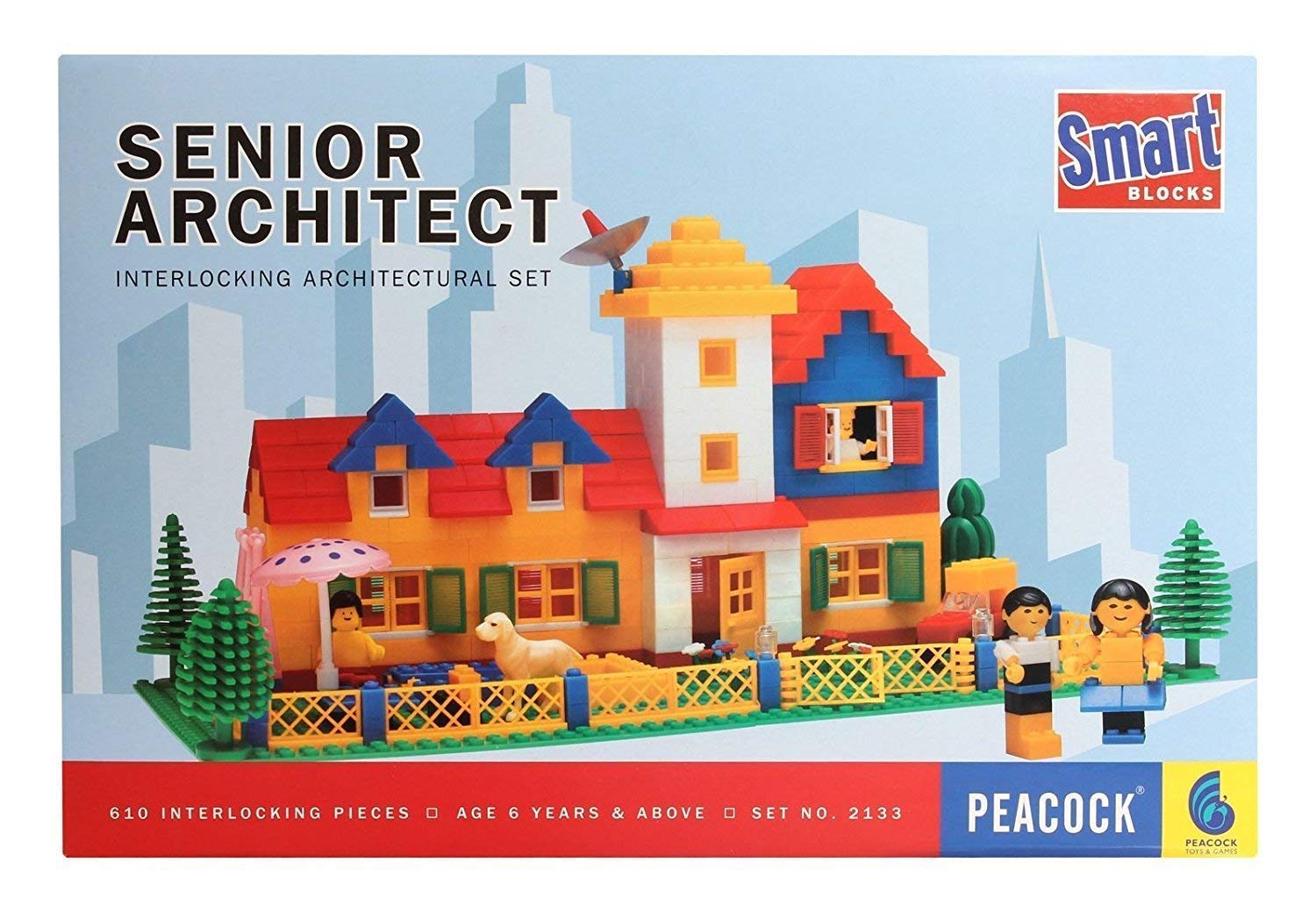 Peacock Senior Architect Block Set (Multicolor)