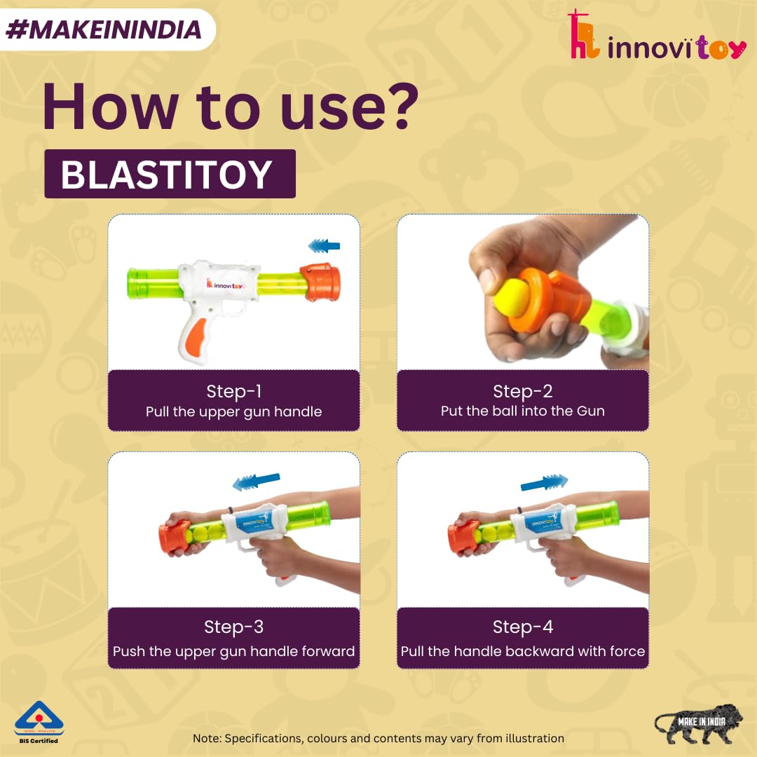 Blasti Toy Gun with Six Blaster Balls