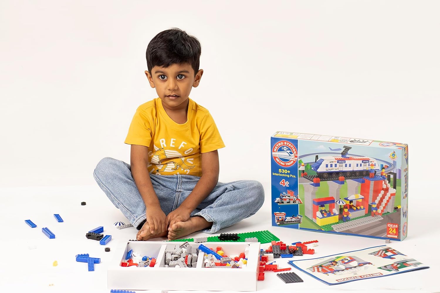 Maharaja Metro Station Building Construction Blocks Set