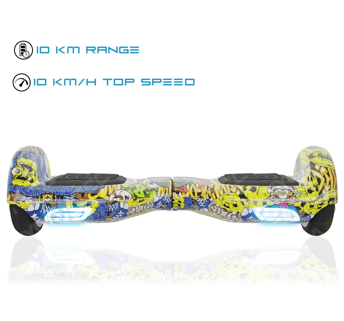 TYGATEC T1 ECO - Self Balancing Electric Hoverboard (Edhardy Color)