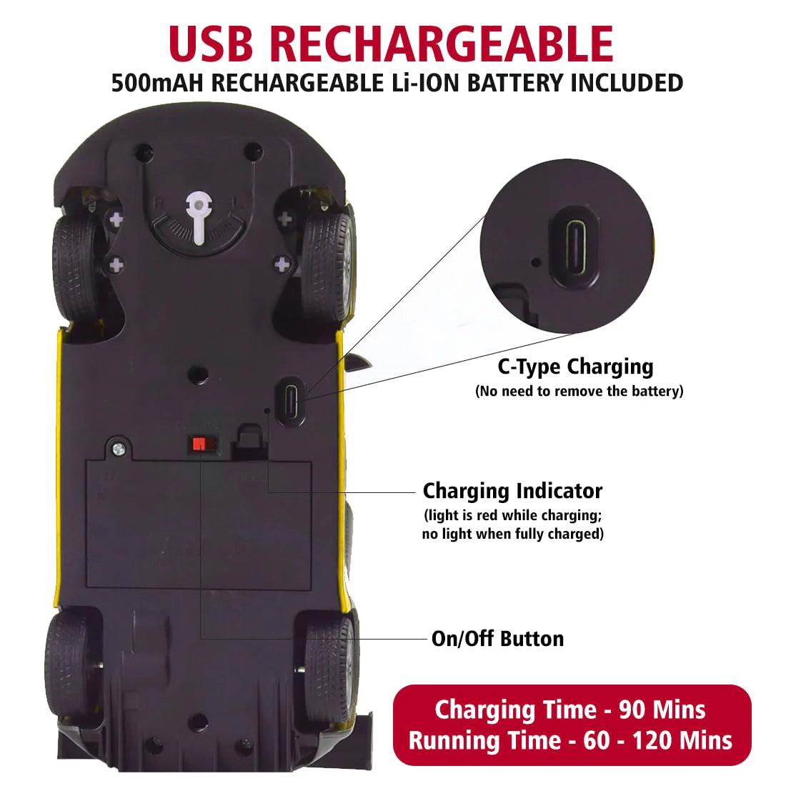 Rechargeable Remote Control Car (Lamborghini)