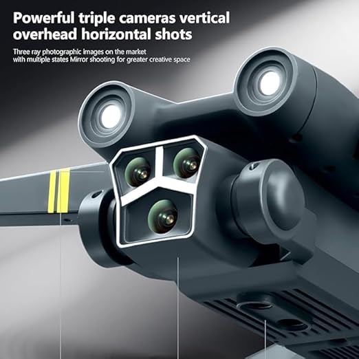 M3 Max Brushless Drone with 4K Camera, WiFi FPV, 1080P HD, Dual Foldable, RC Drone, Altitude Hold, Headless Mode, Visual Positioning, Auto Return, App Control, Multicolor