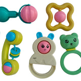 6 Pcs Premium Rattle Set Toys