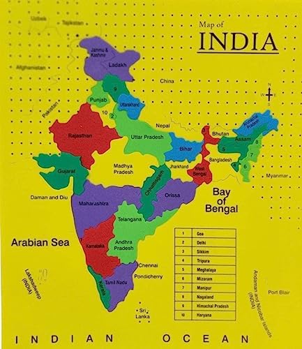 India Map Puzzle Game Set