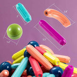 Magnetic Toys for Kids Balls and Stick Constructing Set of 42 Pcs.