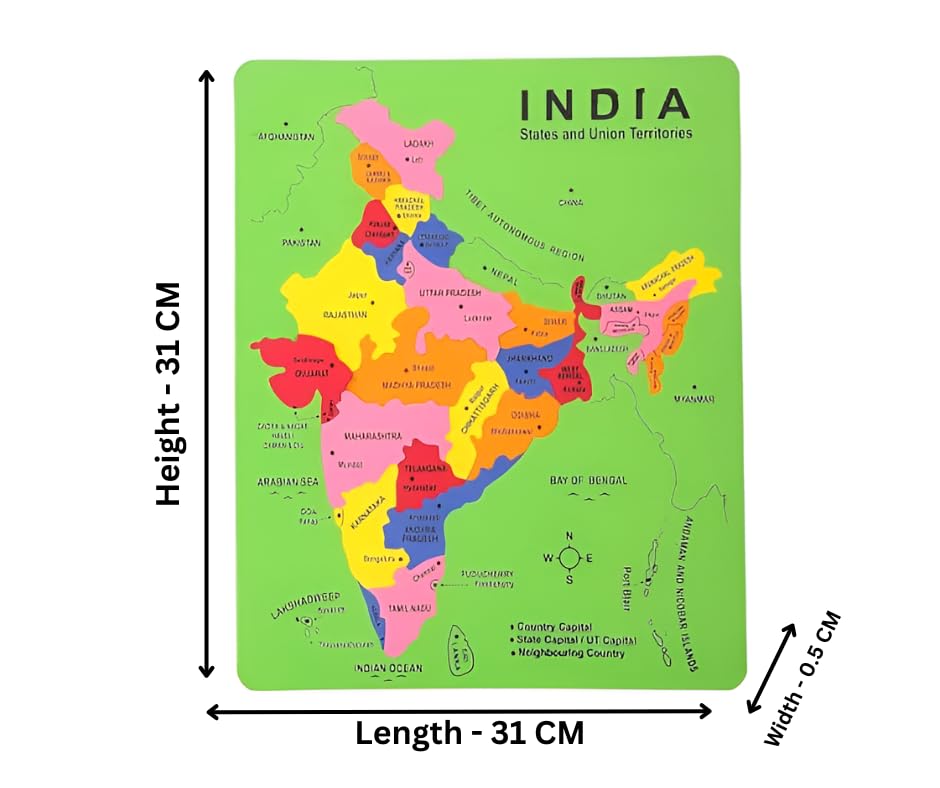 India Map Puzzle Game Set