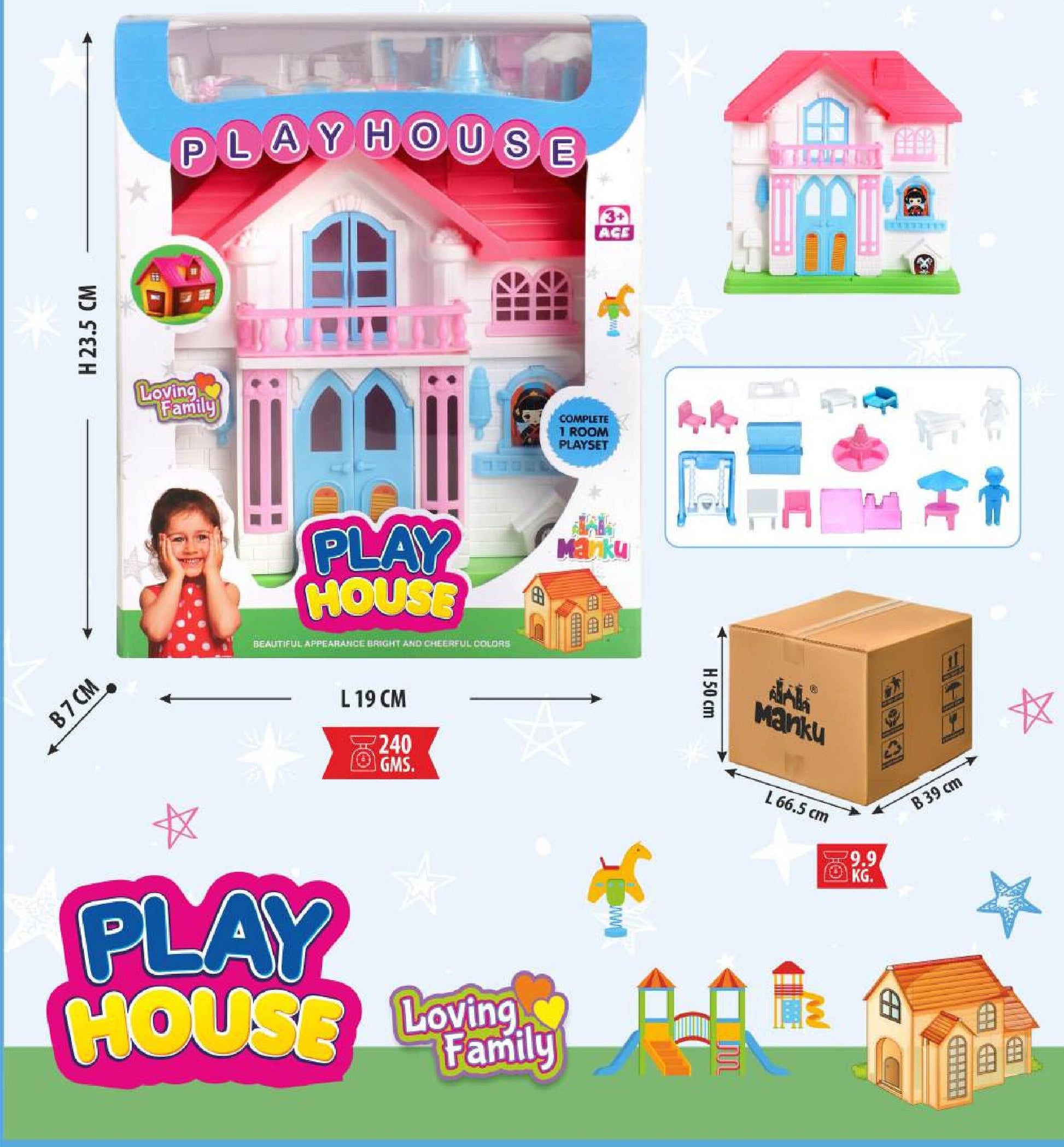 MANKU   PLAY HOUSE SMALL