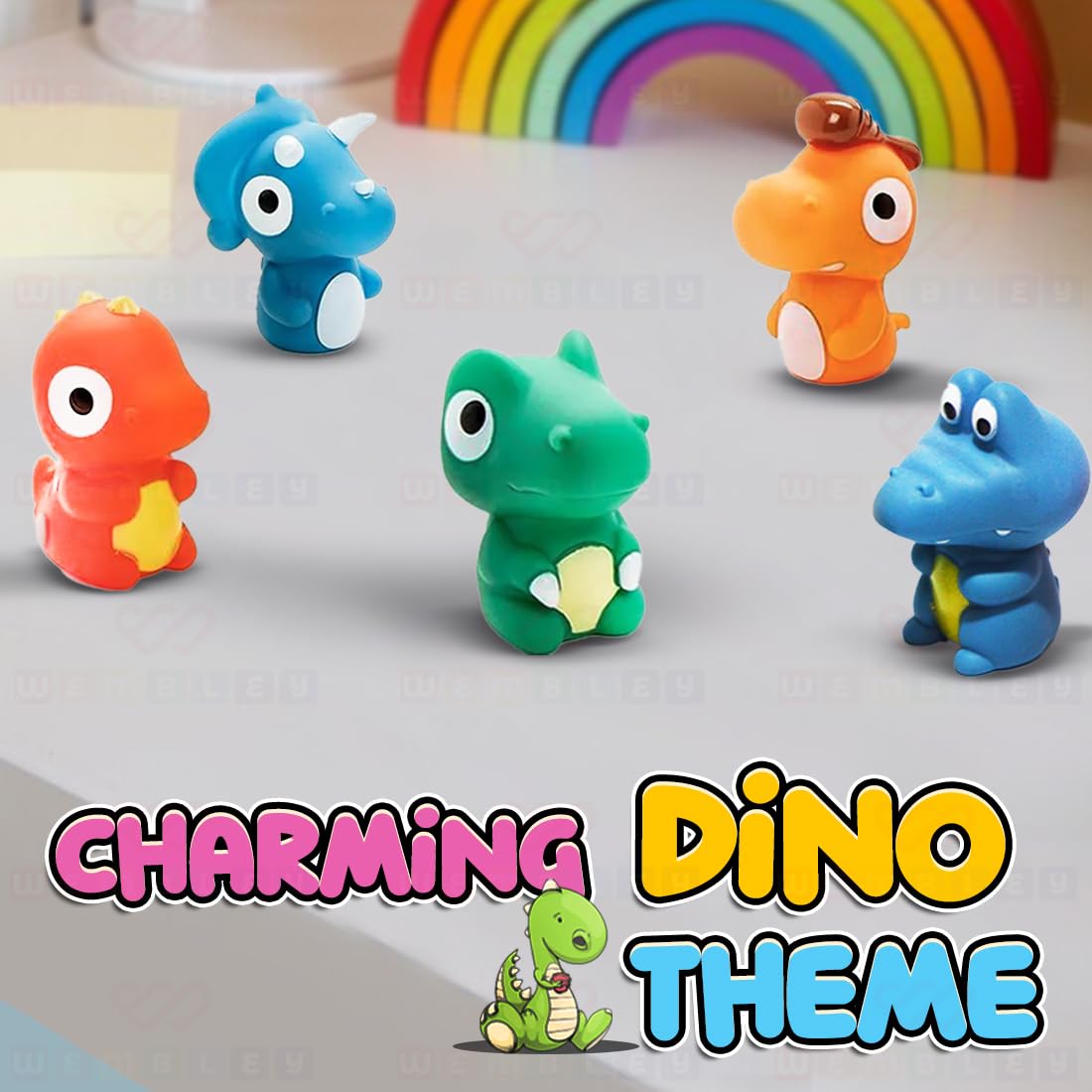 5 Pcs Dino Finger Puppet Toy