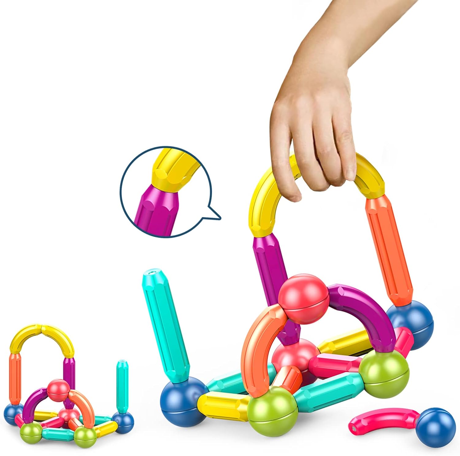 Magnetic Building Stick & Ball Blocks
