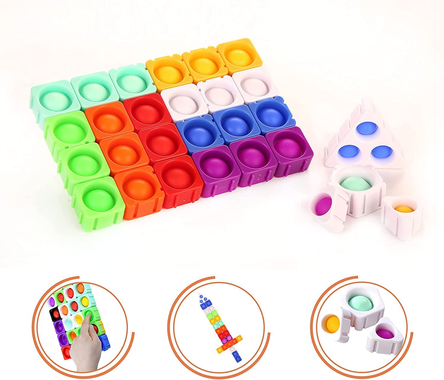 Pop It Puzzle Kids Toys for Gift | Big Size Pop It Puzzle