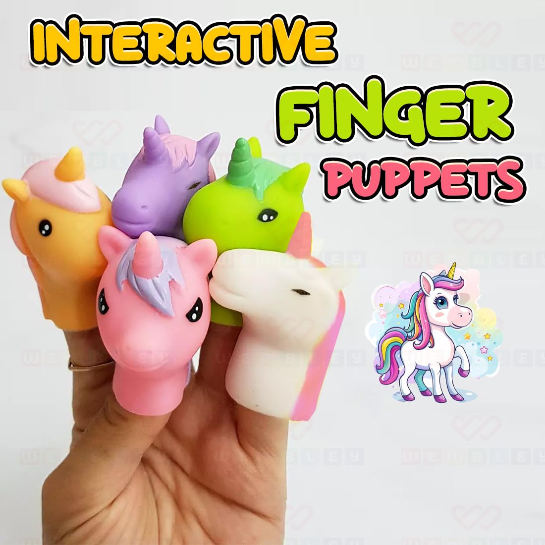 5 PIC Finger Puppets for Kids Soft
