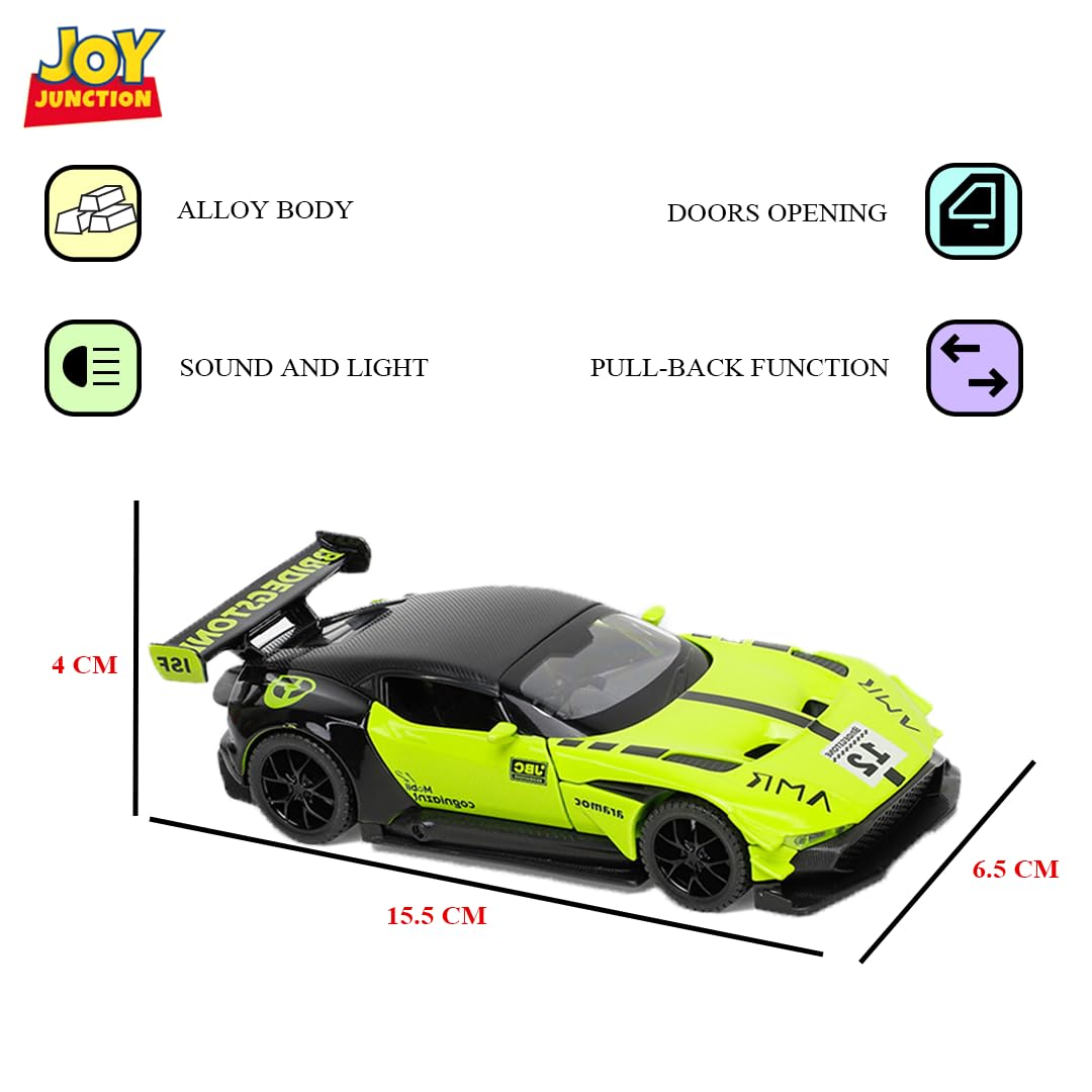 Die-Cast Metal Car jj90  Neon Green