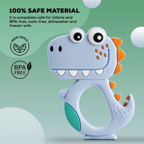 Dinosaur Silicone Teether for Baby