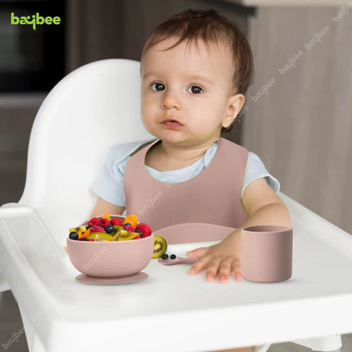 Silicone Baby Feeding Solid Set Of 6 Pcs