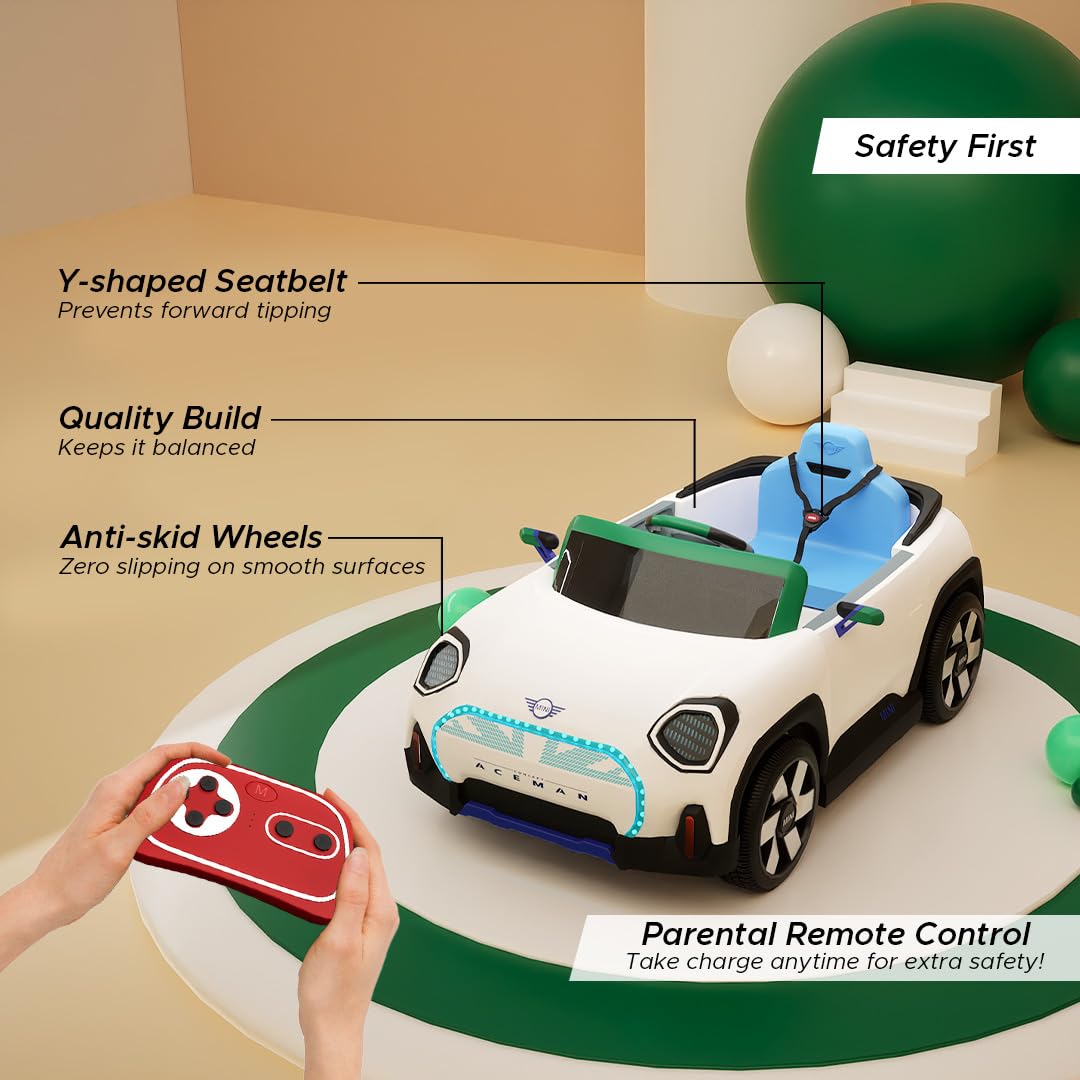MINI COOPER ACEMAN Ride-on Car (White)