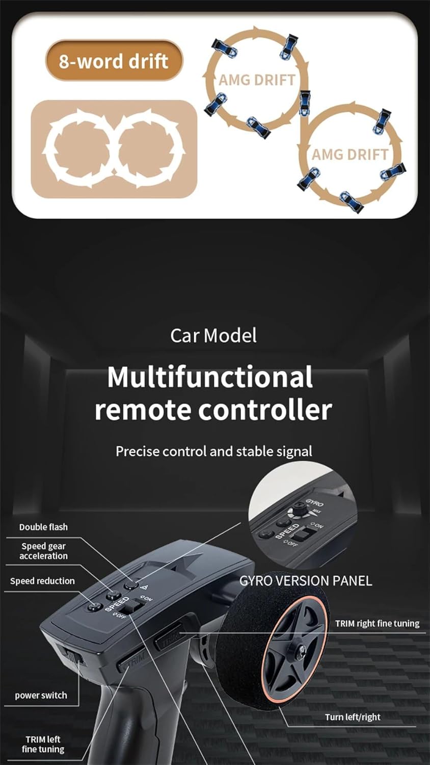 Mini RC Drift Car 4WD With