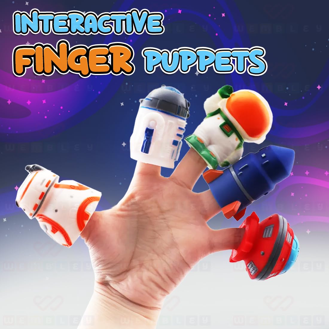 5 Pcs Space Finger Puppet Toy