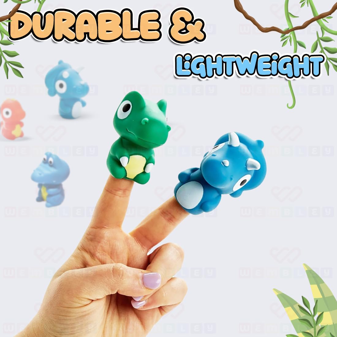5 Pcs Dino Finger Puppet Toy