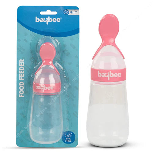 Food Squeeze Feeder Anti-Colic & BPA Free with Spoon
