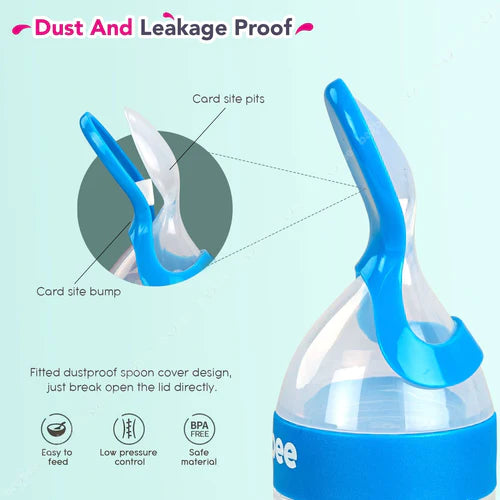 Food Squeeze Feeder Anti-Colic & BPA Free with Spoon