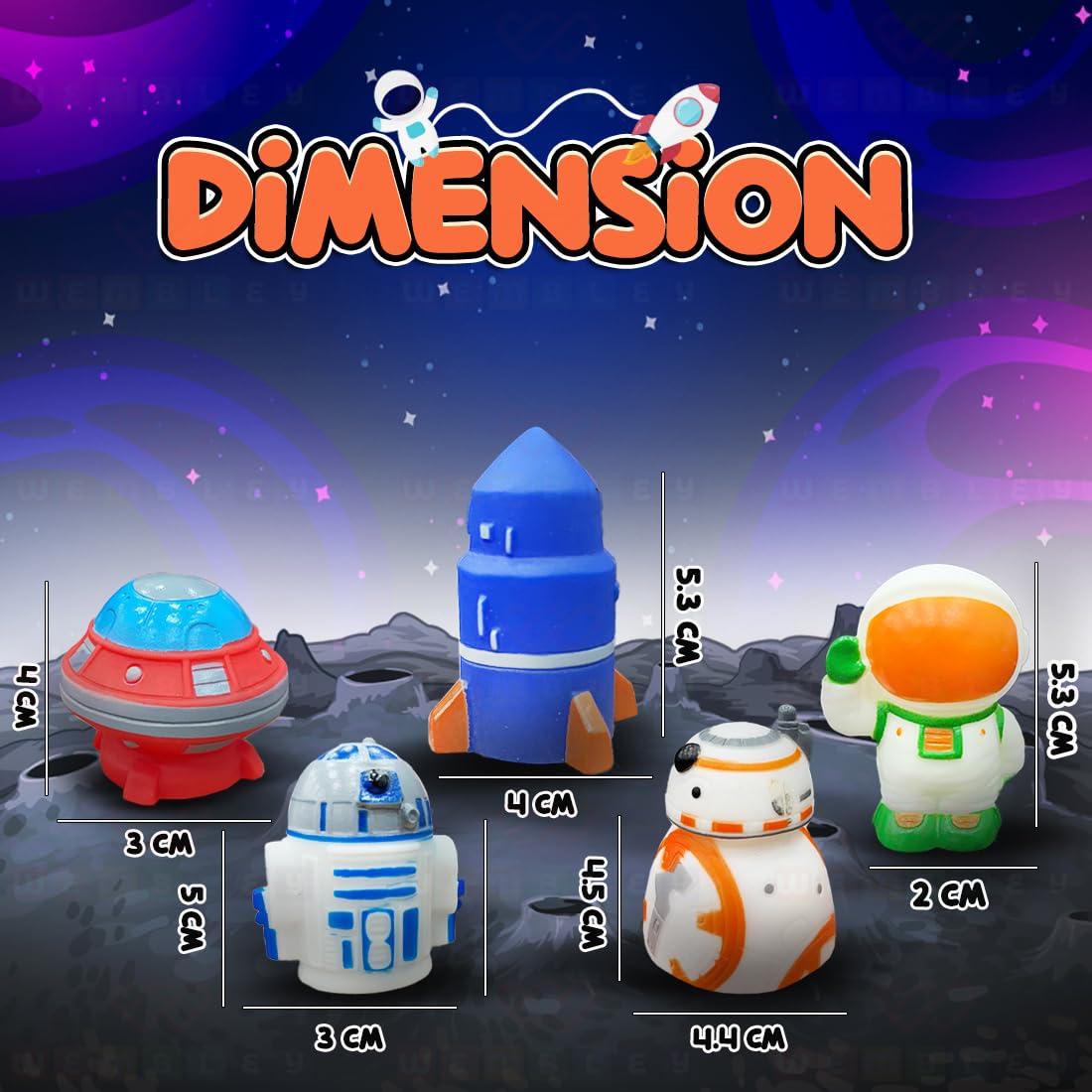 5 Pcs Space Finger Puppet Toy