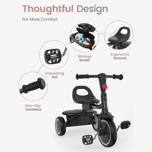 Baby Trycycle Trikidz Black